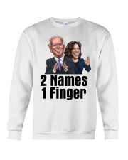 2 Names 1 Finger Crewneck Sweatshirt tile