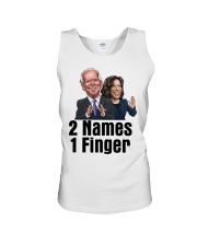 2 Names 1 Finger Unisex Tank tile