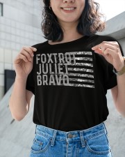 Foxtrot Juliet Bravo Ladies T-Shirt apparel-ladies-t-shirt-lifestyle-front-54