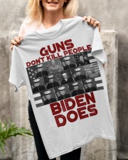 Guns don't kill people Classic T-Shirt apparel-classic-tshirt-lifestyle-front-117