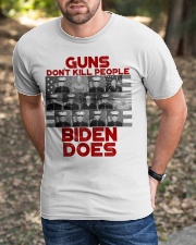 Guns don't kill people Classic T-Shirt apparel-classic-tshirt-lifestyle-front-52