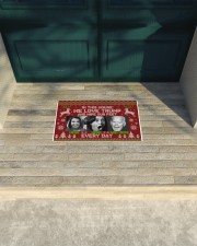 In this house We love Trump Doormat 22.5" x 15" aos-doormat-22-5x15-lifestyle-front-17
