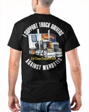 I support truck drivers against mandates Classic T-Shirt apparel-classic-tshirt-lifestyle-back-180