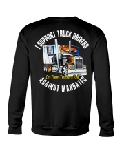 I support truck drivers against mandates Crewneck Sweatshirt tile
