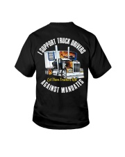 I support truck drivers against mandates Youth T-Shirt tile