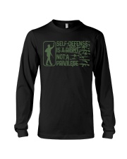 Self-defense is a right Not a privilege Long Sleeve Tee tile