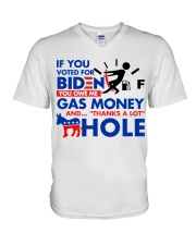 If you voted for Biden V-Neck T-Shirt tile