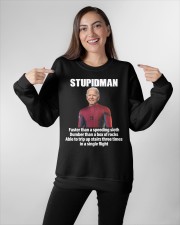 Stupidman Crewneck Sweatshirt apparel-crewneck-sweatshirt-lifestyle-front-11