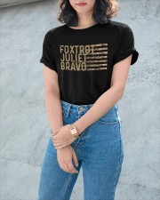 Foxtrot Juliet Bravo Ladies T-Shirt apparel-ladies-t-shirt-lifestyle-front-52