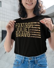 Foxtrot Juliet Bravo Ladies T-Shirt apparel-ladies-t-shirt-lifestyle-front-54