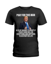 Pray for this man Ladies T-Shirt tile