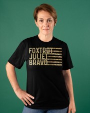 Foxtrot Juliet Bravo Ladies T-Shirt apparel-ladies-t-shirt-lifestyle-front-40