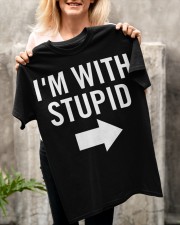 I'm with stupid Classic T-Shirt apparel-classic-tshirt-lifestyle-front-117