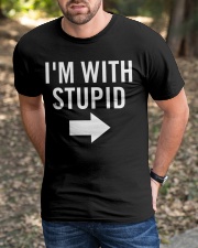 I'm with stupid Classic T-Shirt apparel-classic-tshirt-lifestyle-front-52