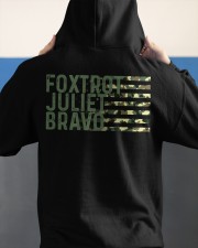 Foxtrot Juliet Bravo Hooded Sweatshirt apparel-hooded-sweatshirt-lifestyle-back-55