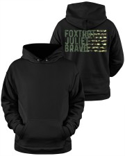 Foxtrot Juliet Bravo Hooded Sweatshirt apparel-hooded-sweatshirt-lifestyle-front-37