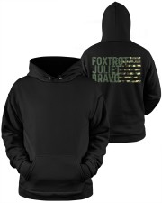 Foxtrot Juliet Bravo Hooded Sweatshirt apparel-hooded-sweatshirt-lifestyle-front-38