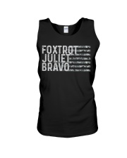 Foxtrot Juliet Bravo Unisex Tank tile