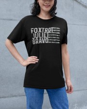 Foxtrot Juliet Bravo Ladies T-Shirt apparel-ladies-t-shirt-lifestyle-front-50