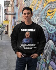 Stupidman Crewneck Sweatshirt lifestyle-unisex-sweatshirt-front-2
