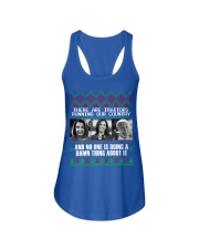 There are traitors running our country Ladies Flowy Tank tile