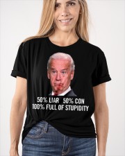 100% full of Stupidity Classic T-Shirt apparel-classic-tshirt-lifestyle-front-101