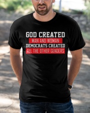 GOD CREATED MAN AND WOMAN Classic T-Shirt apparel-classic-tshirt-lifestyle-front-50