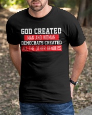 GOD CREATED MAN AND WOMAN Classic T-Shirt apparel-classic-tshirt-lifestyle-front-52