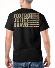 Foxtrot Juliet Bravo Classic T-Shirt apparel-classic-tshirt-lifestyle-back-180