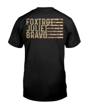 Foxtrot Juliet Bravo Classic T-Shirt back