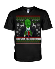 Bidenflation stole our Christmas V-Neck T-Shirt tile