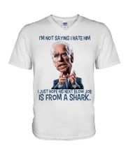 I'm not saying I hate him V-Neck T-Shirt tile