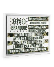 Let's Go Brandon Floating Framed Canvas Prints White tile