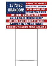 Let's Go Brandon 18x12 Yard Sign front