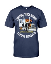 I support truck driver against mandates Premium Fit Mens Tee tile