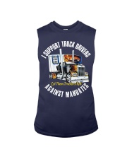 I support truck driver against mandates Sleeveless Tee tile