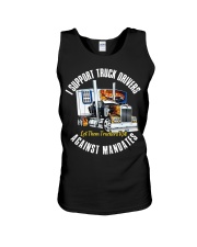 I support truck driver against mandates Unisex Tank tile