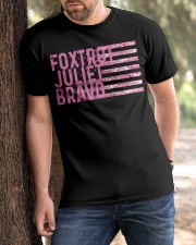 Foxtrot Juliet Bravo Classic T-Shirt apparel-classic-tshirt-lifestyle-front-51