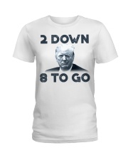 2 down 8 to go Ladies T-Shirt tile
