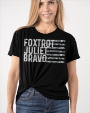 Foxtrot Juliet Bravo Classic T-Shirt apparel-classic-tshirt-lifestyle-front-101