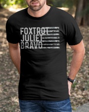 Foxtrot Juliet Bravo Classic T-Shirt apparel-classic-tshirt-lifestyle-front-52