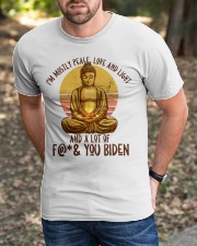 I'm mostly peace, love and light Classic T-Shirt apparel-classic-tshirt-lifestyle-front-52