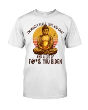 I'm mostly peace, love and light Premium Fit Mens Tee tile
