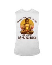 I'm mostly peace, love and light Sleeveless Tee tile