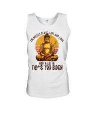 I'm mostly peace, love and light Unisex Tank tile