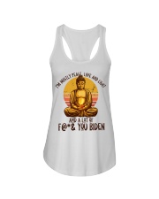 I'm mostly peace, love and light Ladies Flowy Tank tile