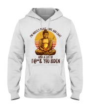I'm mostly peace, love and light Hooded Sweatshirt tile