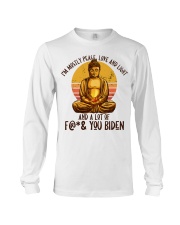 I'm mostly peace, love and light Long Sleeve Tee tile