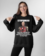 Stupidman Crewneck Sweatshirt apparel-crewneck-sweatshirt-lifestyle-front-11