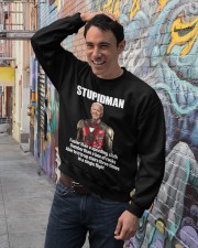 Stupidman Crewneck Sweatshirt lifestyle-unisex-sweatshirt-front-4